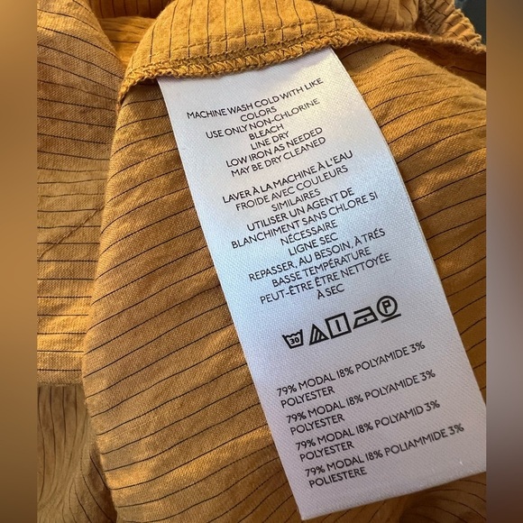 Anthropologie Maeve Long-Sleeve Piped Wrap Blouse - Small - Picture 8 of 8